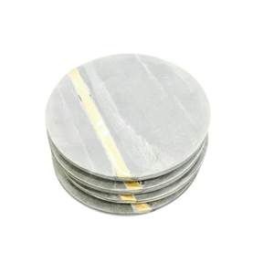 Posavasos de madera y piedra respetuoso con el medio ambiente, posavasos para decoración del hogar, posavasos de mesa de nuevo diseño 2023 de gran venta - Product Image 1