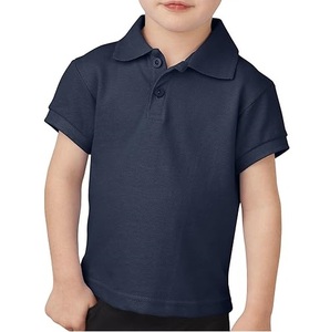 Alta calidad personalizada niños ropa de manga corta púrpura Polo camisetas transpirable 100% algodón al por mayor servicios OEM Polo camisa - Product Image 5