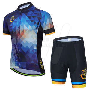 Uniformes de equipo de ciclismo para hombres personalizados de último diseño de fabricante profesional, conjuntos transpirables de LICRA/poliéster de alta calidad - Product Image 1