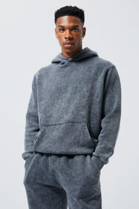 2024 personnalisé Vintage survêtement hommes pantalons de survêtement et pull à capuche ensemble unisexe de haute qualité 100% coton polaire survêtement - Product Image 4