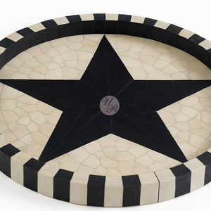 Bandejas con Incrustaciones de Hueso y Resina, Bandejas de Servicio Hechas a Mano con Incrustaciones de Resina, Bandejas Decorativas con Incrustaciones de Hueso y Resina - Product Image 6