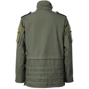 Chaqueta de cargador de guardia de seguridad negra profesional personalizada impermeable a prueba de viento Softshell para seguridad táctica de invierno - Product Image 3