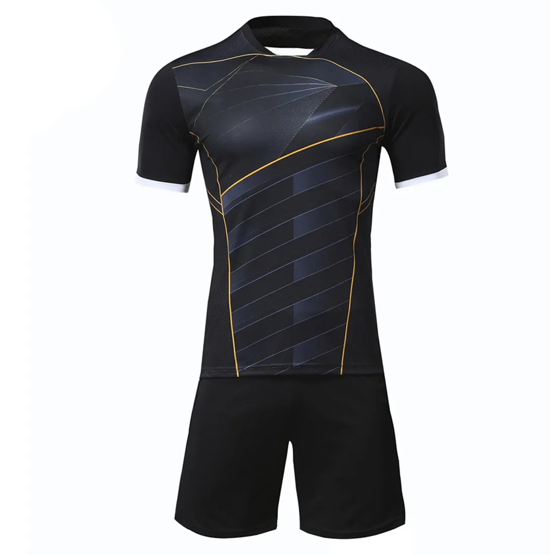 Slim Fit Vollständig angepasste Sublimation gedruckt Wettkampf training Stilvolle Kurzarm Jersey Top Qualität Fußball uniform