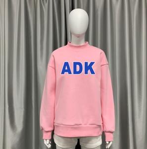 Wholesale Custom Cotton Embroidery Heavyweight Fleece Hoodie for Women Oversized Turtleneck Mock Neck <b>Jumper</b> Sweatshirt Mid - Product Image 4