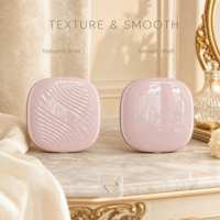 Miroir de poche LED compact et pliable, personnalisable avec logo, blanc, rose, noir, petit, mignon, pour maquillage, en gros