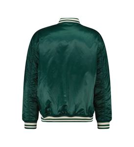 Veste d'hiver réversible en satin personnalisée avec logo, style bomber, pour homme, motif écossais, légère et imperméable, vente en gros - Product Image 6