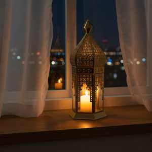 Lanterne en métal décorative, bougeoir vintage, décoration intérieure et extérieure, lumière suspendue, cadeau pour le salon, le jardin, ensemble professionnel - Product Image 6