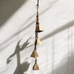 Mango <b>Gifts</b> 4 Bells Wind Chime 72cm Hanging Decor Japanese Style Aluminium and Bronze for Outdoor Indoor Use <b>Memorial</b> <b>Gift</b> - Product Image 5