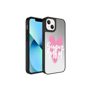 Coque de téléphone JoieCreatif de luxe à motif miroir pour iPhone 13 Plus, en silicone brillant, antichoc, protection de l'appareil photo, livraison gratuite INS - Product Image 1
