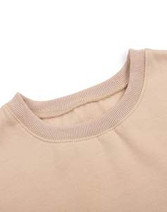 เสื้อครอปสตรีทเสื้อครอปเปิดไหล่คอกลมเสื้อฮิปฮอปสตรีทเสื้อฮู้ดโอเวอร์ไซส์ออกแบบได้ตามต้องการ - Product Image 5