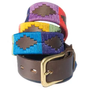 Ceinture Polo-arc-en-ciel, design de haute qualité, ceinture en cuir