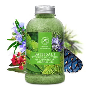 Mezcla Herbal Aromatika de Sal Marina Natural para Baño 600g con Aceites de Pino, Eucalipto y Abeto - Product Image 1