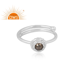 Anillo de Plata de Ley 925 Hecho a Mano con Piedra Preciosa de Pirita Natural, Fabricante de Joyería Personalizada - Product Image 3