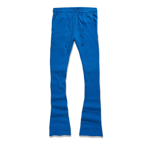 Service OME Survêtement pour homme Couleur bleue Pull à capuche avec poche kangourou Pantalon de survêtement empilé Survêtements pour adulte - Product Image 4