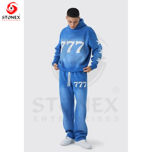 ชุดวอร์มพิมพ์ลายพัฟของผู้ชายชุดวอร์มแบบเรียงซ้อนกันสำหรับฤดูหนาวชุดวอร์มพิมพ์ลายพัฟโลโก้ออกแบบได้ตามต้องการ - Product Image 4