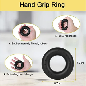 Set de Fortalecedores de Manos y Dedos - Anillo de Agarre Ajustable de 5 Piezas con Pelota Antiestrés - Product Image 4