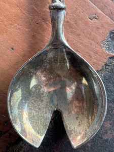 Outil antique fait à la main de salade de serveur de salade d'acier inoxydable pour des restaurants hôtel et ressource fabriqués à la main de l'Inde - Product Image 4