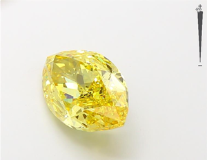 IGI certifié 3.16ct VS/VVS clarté fantaisie Marquise laboratoire cultivé jaune vif HPHTCVD diamant en vrac bijoux de haute qualité - Product Image 2
