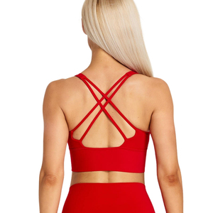 Sujetadores deportivos ligeros de alta calidad Sujetador deportivo Premium con impresión de transferencia de calor personalizado con diseño único - Product Image 2