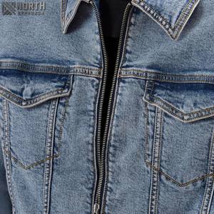 Men's Denim Jacket Casual Regular Fit <b>Button</b> Down Long Sleeve Jean Trucker Jacket Men's Denim Jackets Coats - Product Image 4