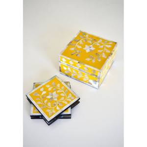 Lavish Touch Lyon Juego de posavasos Madre perla Premium Juego de posavasos Madre perla Hoteles y restaurantes - Product Image 2