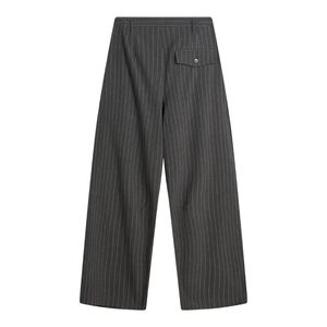 Pantalon d'été pour homme, coupe droite, décontracté, ample, taille haute, uni, pour le bureau, vêtements de travail, sur mesure, classique - Product Image 2