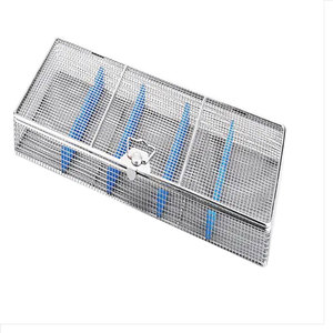Plateaux en maille avec couvercle 250x170x70mm Plateau en maille en acier inoxydable pour utilisation pendant le lavage, la stérilisation et le transport - Product Image 4
