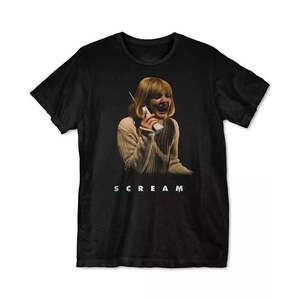 T-shirt Grafica da Uomo Goodie Scream Vestibilità Ampia in Jersey 100% Cotone, T-shirt Sportiva Compressa, Taglia L, Nera, Tessuto 240g-280g - Product Image 1