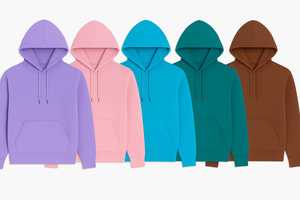 Premium <b>Men's</b> Classic Solid Color Oversized Hoodie Drawcord Hood Kangaroo <b>Pouch</b> Pocket Eco-Friendly Trending Winter FOB Items - Product Image 3