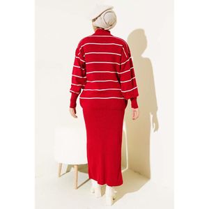 ชุดเสื้อกั๊กถัก2ชิ้นสีแดง - Product Image 4