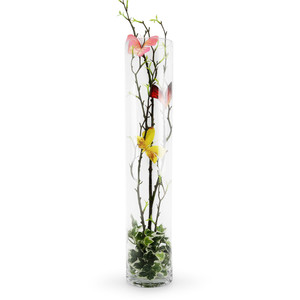 VCY0420 - Cylinder Glass <b>Vase</b> - 4 x 20 - Product Image 2