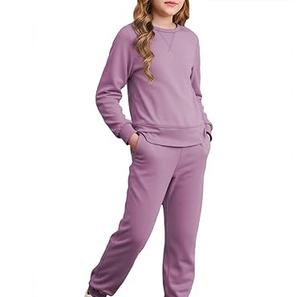 Conjuntos Deportivos de Dos Piezas Personalizados al por Mayor, Trajes Deportivos para Niños, Niñas y Niños, Traje Deportivo de Algodón Transpirable para Niños - Product Image 1