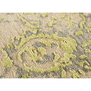 Alfombra de Lana Anudada a Mano de Gran Tamaño, Color Verde Clan, Modelo LCA-68 Medallion de Jaipur Rugs US, para Sala de Estar, Recámara, Pasillo, Rectangular - Product Image 3