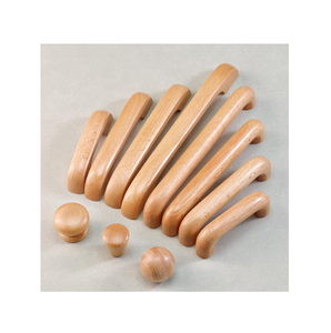 Wood <b>Pull</b> <b>Handle</b> <b>Bathroom</b> Furniture Door <b>Handle</b> <b>Pulls</b> Drawer Knobs Modern Wooden Cabinet <b>Handle</b> - Product Image 6