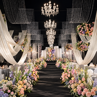 Offre Spéciale : Support de Toile de Fond Scintillant avec Rideau de Perles en Cristal pour Décoration de Mariage Personnalisée