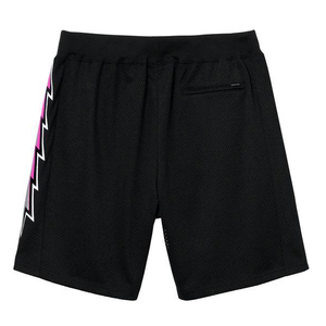 Pantalones cortos de moda para hombre Sublimación Impreso Malla Empalme Colores Tackle Sarga Bordado Cintura estirable Estilo de bolsillo soldado OEM - Product Image 3