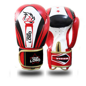 Gants de boxe MMA personnalisés avec logo, pour entraînement Sanda, protection des mains pour adultes XL, 6oz 10oz 14oz, en cuir PU, fermeture auto-agrippante - Product Image 2