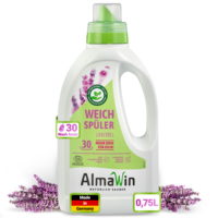 AlmaWin Custom 1 Pelembut Pakaian Eco Lavender 750ml 30 Cucian Aroma Dari Minyak Esensial Pewangi Pakaian Cair
