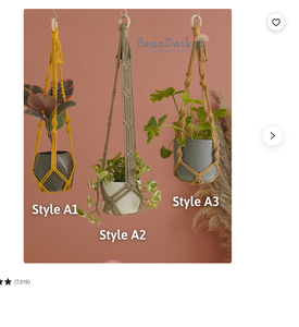 Customized Macrame Plant Hanger for <b>Wall</b> and Window Decoration - Product Image 2