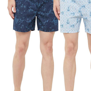 Vente en gros Short de bain homme à séchage rapide 100% coton Boardshorts pour les activités de surf et de plage Sublimation Beachwear - Product Image 6