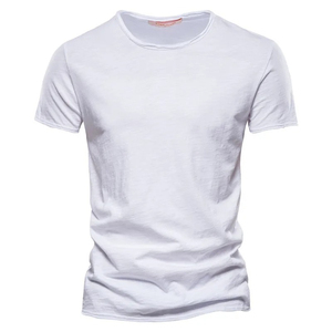 เสื้อยืดผู้ชายไซส์ใหญ่ ผ้าฝ้ายคุณภาพสูง น้ำหนักเบา ระบายอากาศได้ดี แขนสั้น สวมใส่สบาย แฟชั่นลำลอง ทรงเข้ารูป - Product Image 4