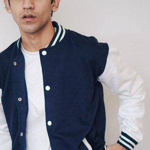 Veste bomber de baseball brodée pour homme, veste de collège varsity, veste d'extérieur en polyester à manches longues, coupe-vent, boutonnée, enduite - Product Image 5