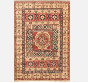 Alfombra hecha a mano con mechones, vibrante, multicolor, hermosa, disponible en tamaño personalizado, rojo y multicolor - Product Image 1