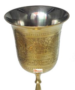 Handmade Premium Quality <b>Wine</b> Glass <b>Goblet</b> Unique 100% Pure Brass Golden Chalice for Great Moscow Mules <b>Wine</b> Gifts - Product Image 6