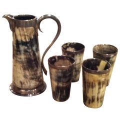 COMBINAISON Personnalisé Fabriqué À La Main Sculpté Naturel Corne Verre En Gros pour Vin Bière Eau Maison Restaurant Hôtel Inspiré Inde - Product Image 2