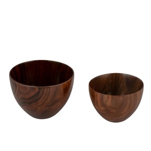 Venta caliente nuevo personalizado de madera de grado alimenticio reutilizable ensaladeras Biodegradable colorido redondo fruta Snack PLA cuenco clásico - Product Image 5