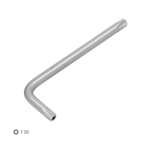 Chiave Torx Inviolabile Standard in Acciaio Cromo Vanadio Professionale T20 - Product Image 3