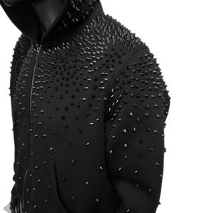 <b>rhinestone</b> zipper set streetwear hoodie and sweatpants Women's Men's Casual Hooded <b>Jacket</b> Unisex Crystal <b>Rhinestone</b> Hoodie - Product Image 2