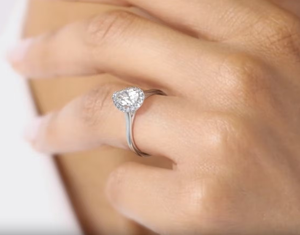 10k jaune Rose blanc plaqué or poire coupe laboratoire cultivé diamant mariage et bague de fiançailles unisexe cadeau pour la fête - Product Image 4