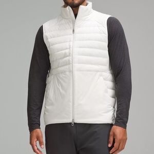 เสื้อกั๊กขนห่านมีฮู้ดสำหรับทุกเพศผ้าไนลอนพิมพ์ถ่ายเทความร้อน - Product Image 1